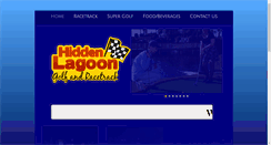 Desktop Screenshot of hiddenlagoongolfandracetrack.com