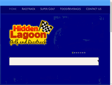 Tablet Screenshot of hiddenlagoongolfandracetrack.com